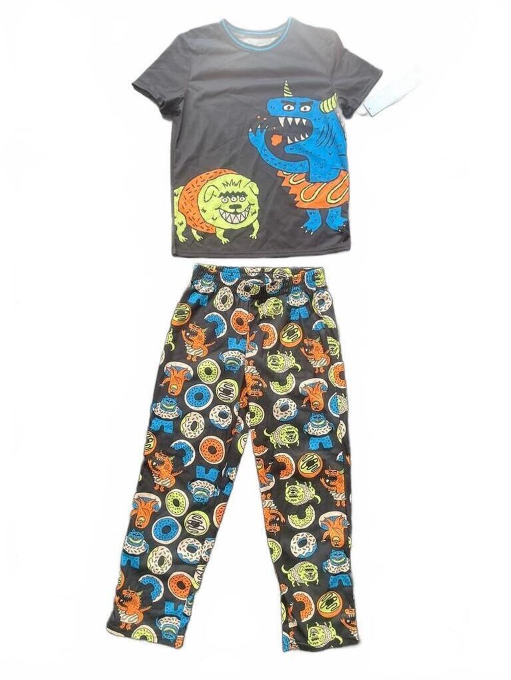 Cat & Jack Monster Pajama Set L 10/12 NWT Kids